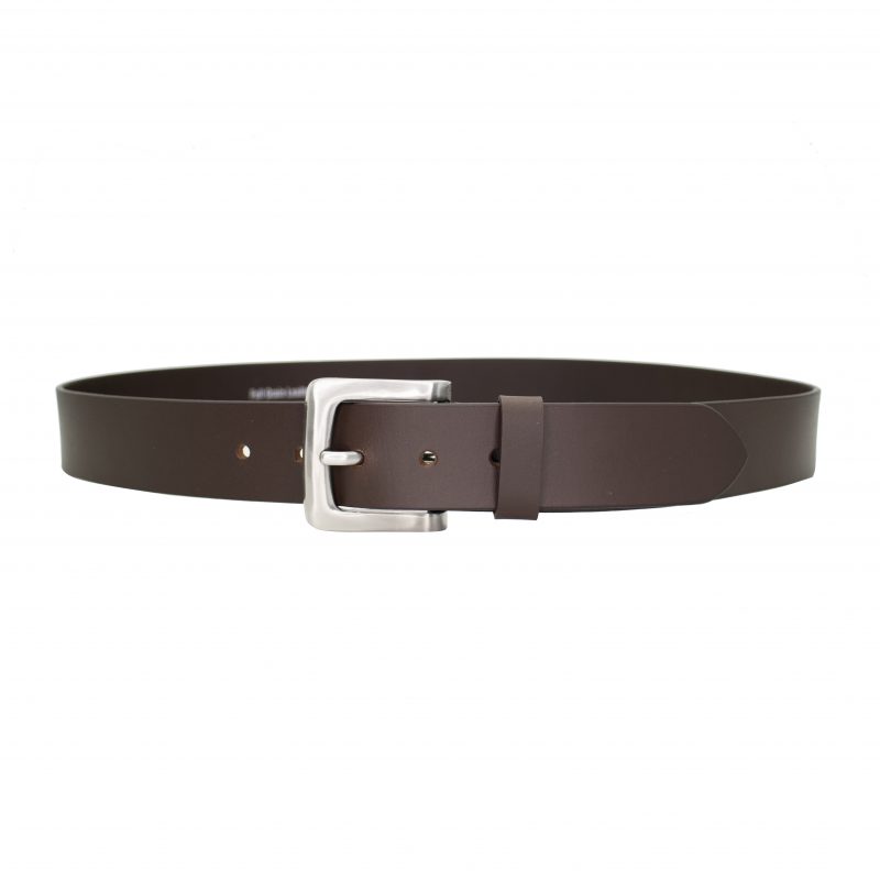Men's Outback Belt - Full Grain Leather, Nickel-Free Buckle, Brown, 44 Inches