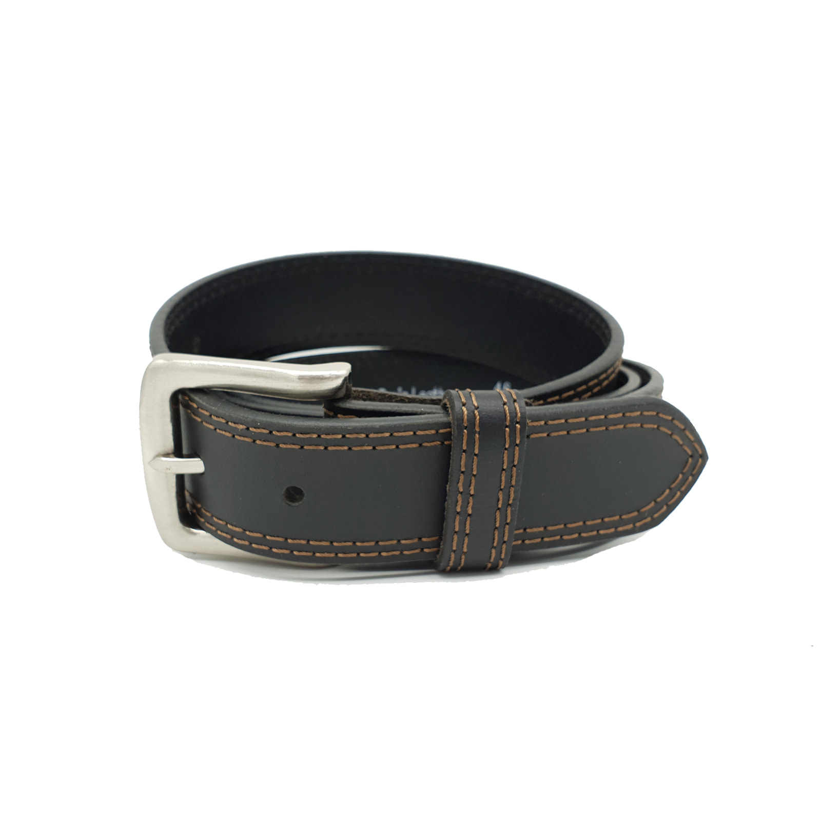 DOUBLE C BELT 30MM IN BLACK QUILTED LAMBSKIN WITH SILVER RESIN BUCKLE EMBOSSED LOGO main image 1