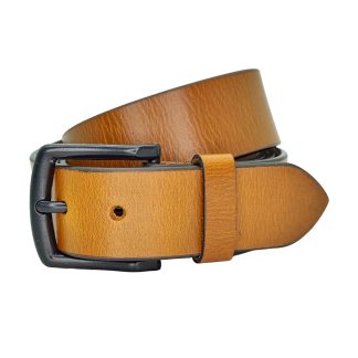 39mm Full Grain Crunch Tan Leather Belt