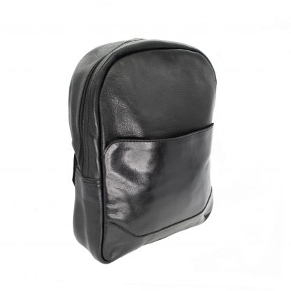 Black Leather Backpack