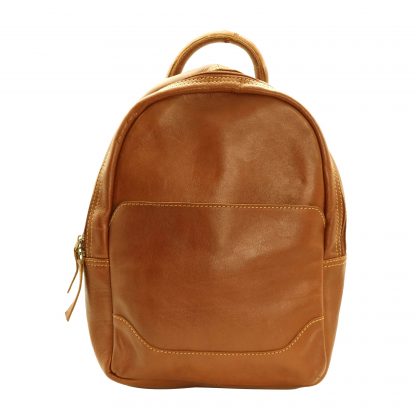 Melissia Tan Leather Backpack