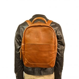Melissia Tan Leather Backpack