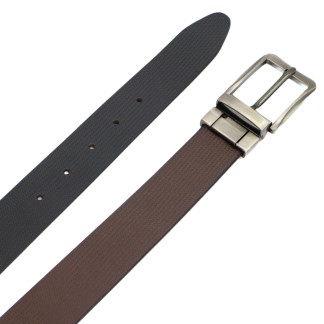 35mm Genuine Leather Black & Brown Reversible Belt