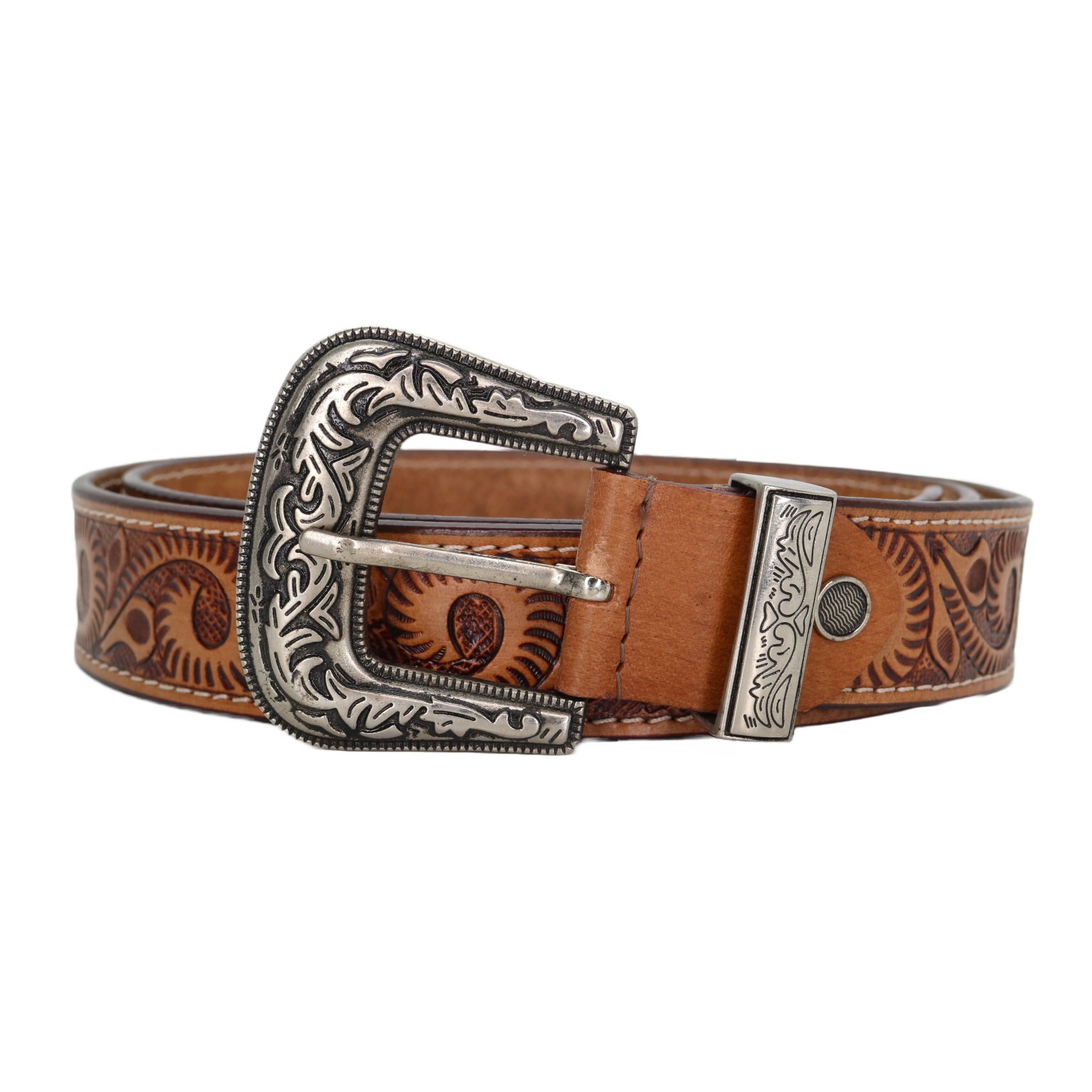 BC Belts Metal Free Full Grain Leather Belt - Hypoallergenic No Nickel And Tsa 759447