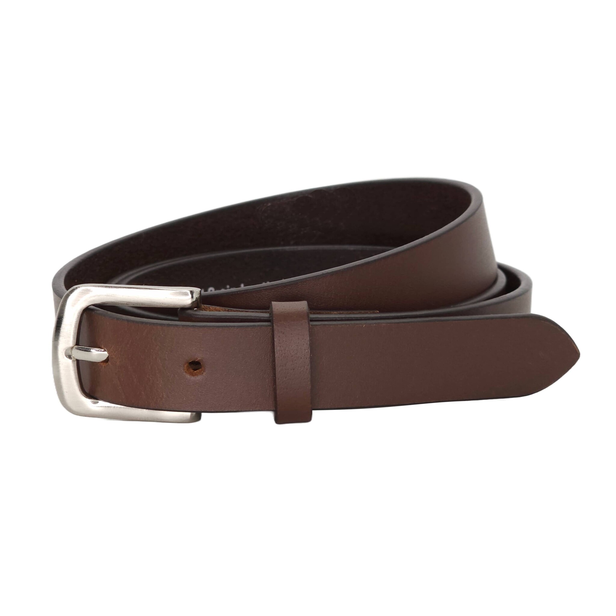 Full Skin Belt in Medium Matte Brown