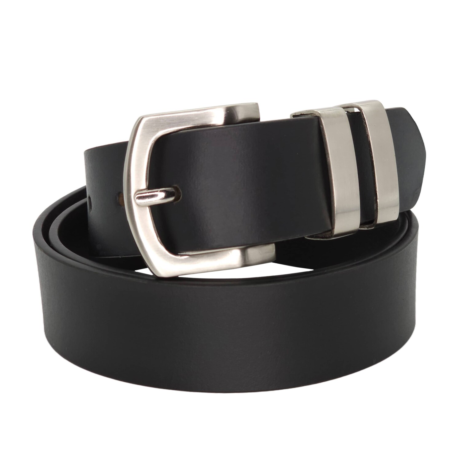 Buy 38mm Full Grain Angus Black Leather Belt Online in Australia